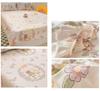 Elastic Bed Cover with Flower Cartoon Fitted Sheet + 2 PCs Pillowcases,  Mattress Protection Cover, 100% Cotton