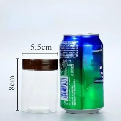 11pcs Food Storage Jars With Coffee Lid Clear Candy Cookie Sealed Cans Empty Plastic Grain Tank Transparent  Kitchen Container