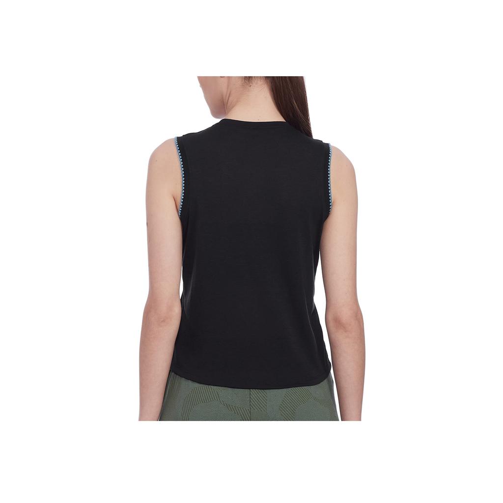 Nike Yoga Crochet-Edge Sleeveless Sports Tank Top Women Tops Black DA1047-010