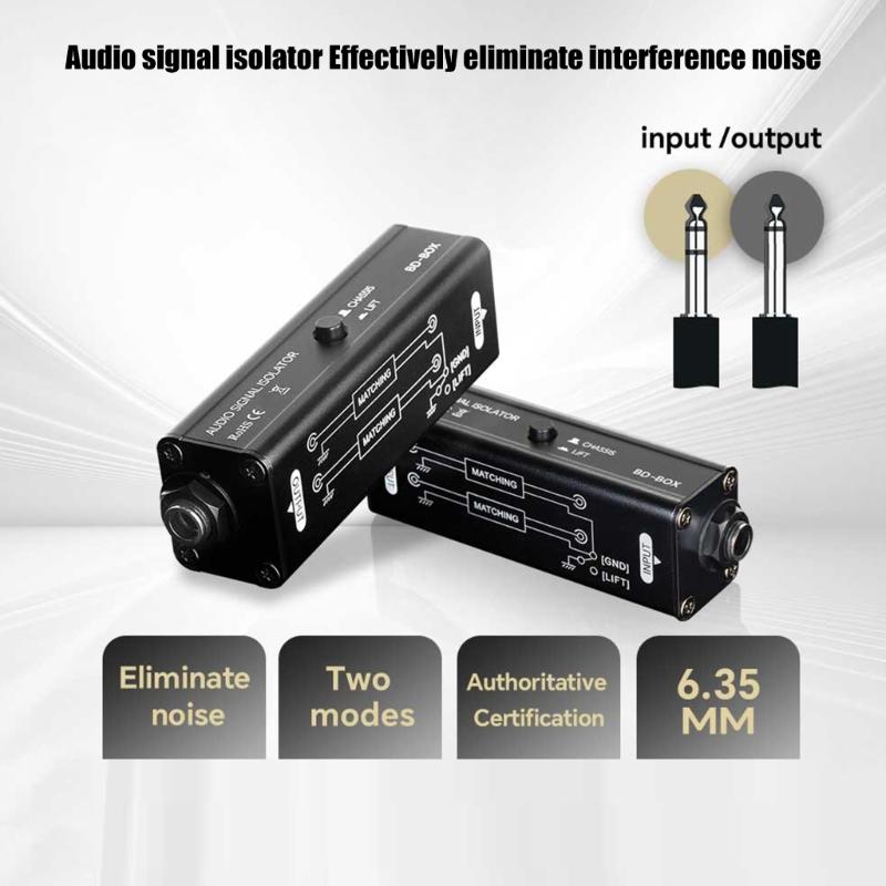 Professioneller 6,35mm Audio Massebrummel-Isolator Geräuschunterdrückung Mit Metallkonstruktion Für Live-Sound Und Studioeinsatz