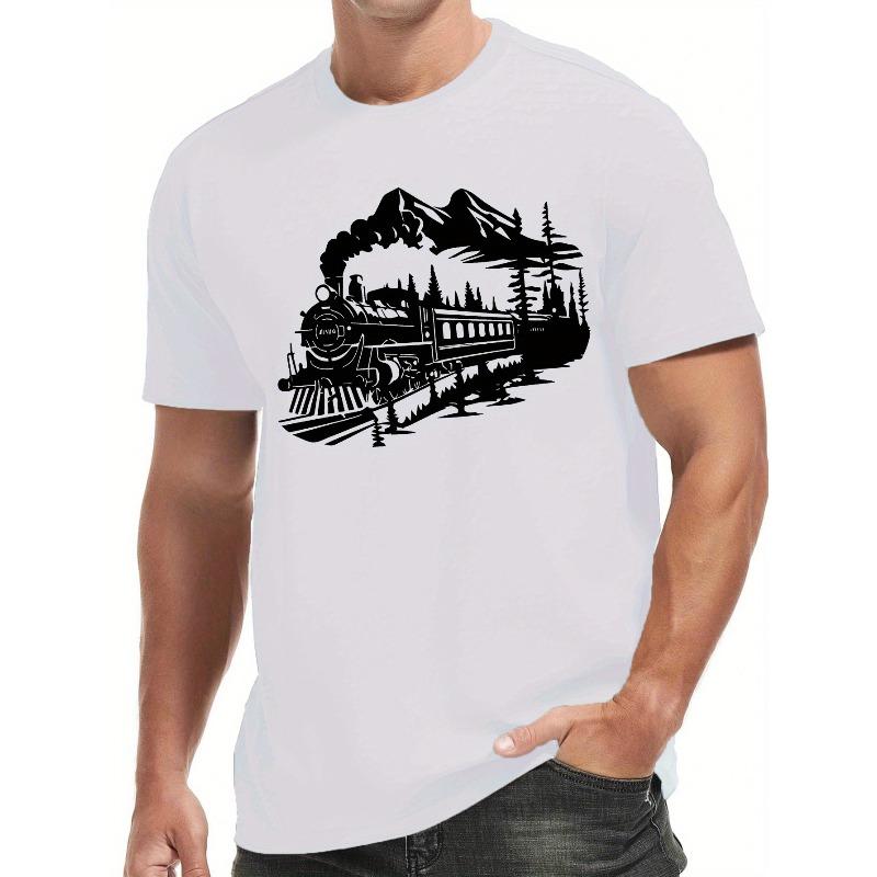 

Европейский Размер Поезд Мужская Футболка с Коротким Рукавом Летняя Футболка Топ S