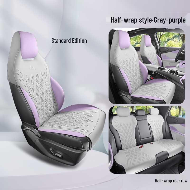 BYD Dolphin Breathable Suede Car Seat Cushion - All-Season Universal Fit with Lumbar Support Note Car Model Year