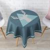 Nordic Deer Printing Decorative Fabric Cover Towel Living Room Balcony Fashion Small Tablecloth Dustproof Square Tablecloth