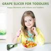 Grape Fruit Slicer Cutter – 4‑Blade Stainless Steel for Grape Tomato Cherry Kitchen Gadget, Salad & Cake Decoration Tool