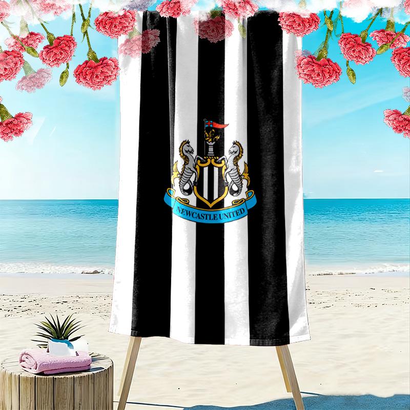 Newcastle United Print Beach Towel, Large Soft Quick Dry Towel for Beach Camping Swimming