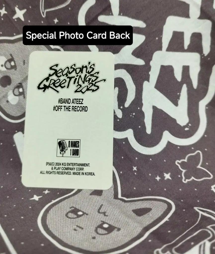 [USED] ATEEZ Wooyoung Yes24 Special Bonus 2025 Season's Greetings