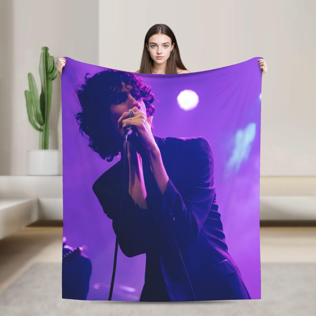 Super Soft Blanket Camping SSOMBR World Tour Throw Blanket  Flannel Bedspread For Couch Chair Print Sofa Bed Cover