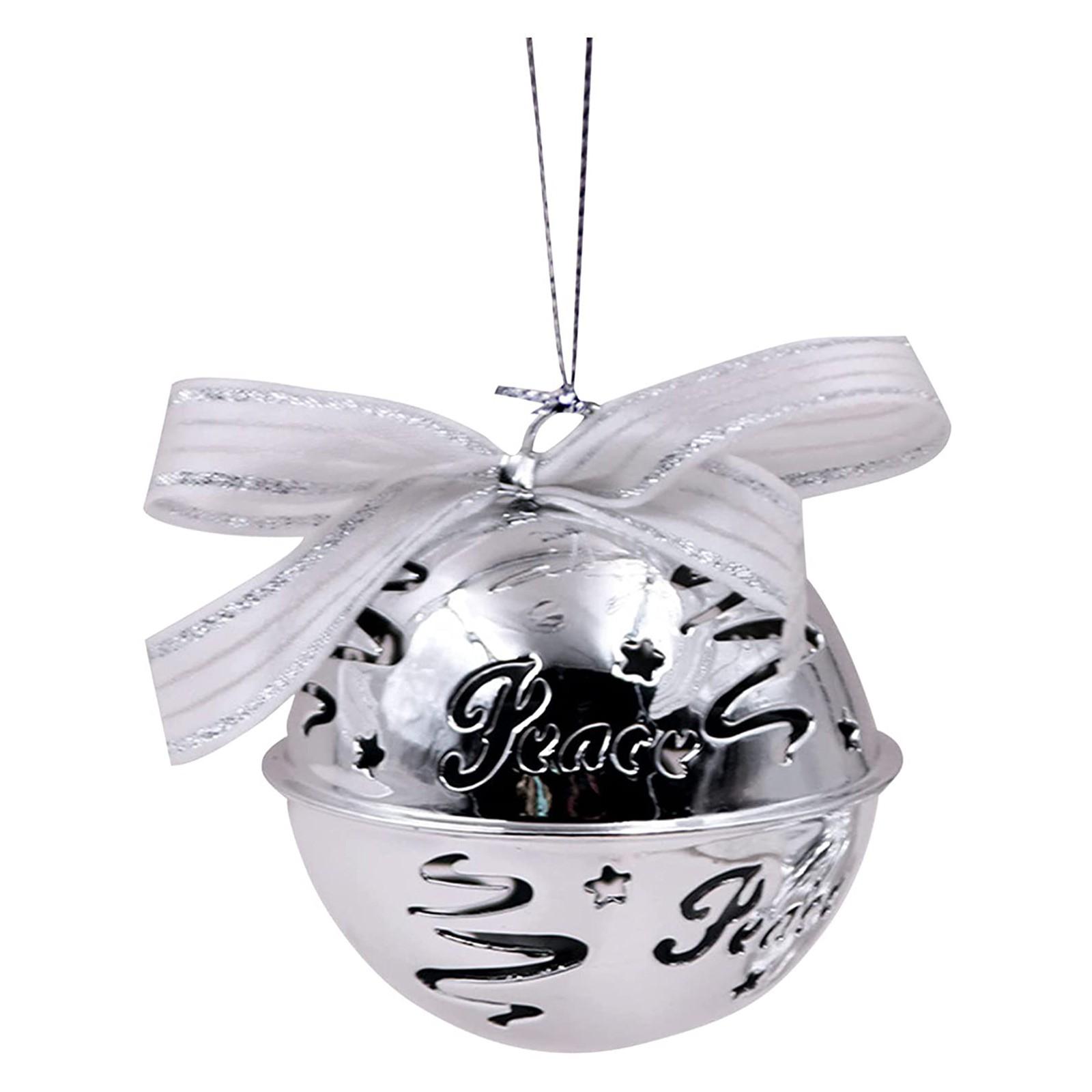 

Рождественские подвески, колокольчики из кованого железа, украшение для торгового центра, подвески в виде колокольчиков серебряный