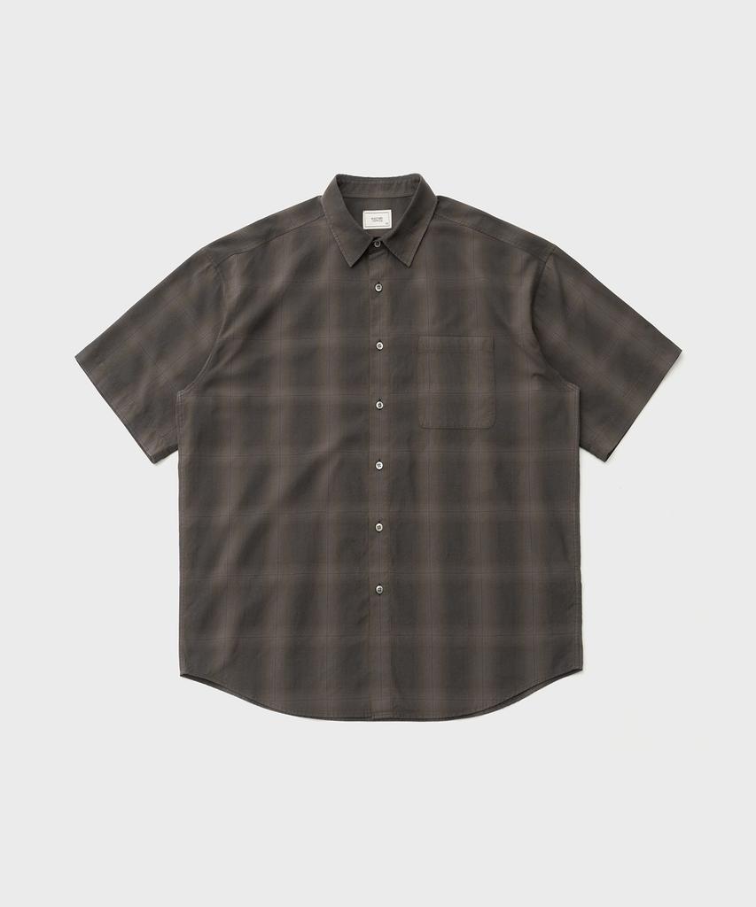 ANOTHER OFFICE Reverb Ombre Shirt (Brown - Ombre)