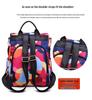 Women's Anti-Theft Printed Oxford Travel Backpack