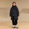 Gaofan Black Gold Kids' Long Goose Down Puffer Coat