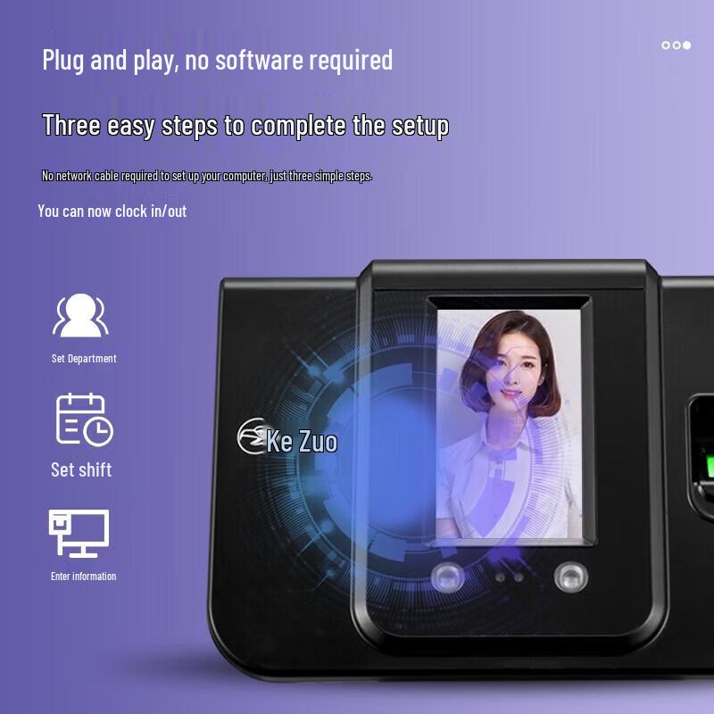Comet SF-380 WiFi Biometrisk Närvaromaskin CN-kontakt (adapter ingår)