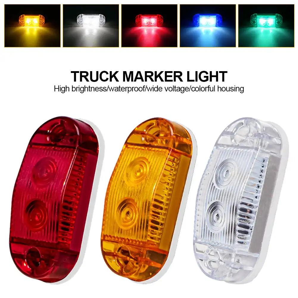 Auto LKW LED Seitenmarkierungsleuchten Externe Quadratische Lichter Warn-Rücklicht Auto Anhänger LKW LKW Begrenzungsleuchten 12-36V