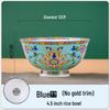 Jingdezhen Ceramic Rice Bowl: High-Foot, Enamel Color, Longevity Design