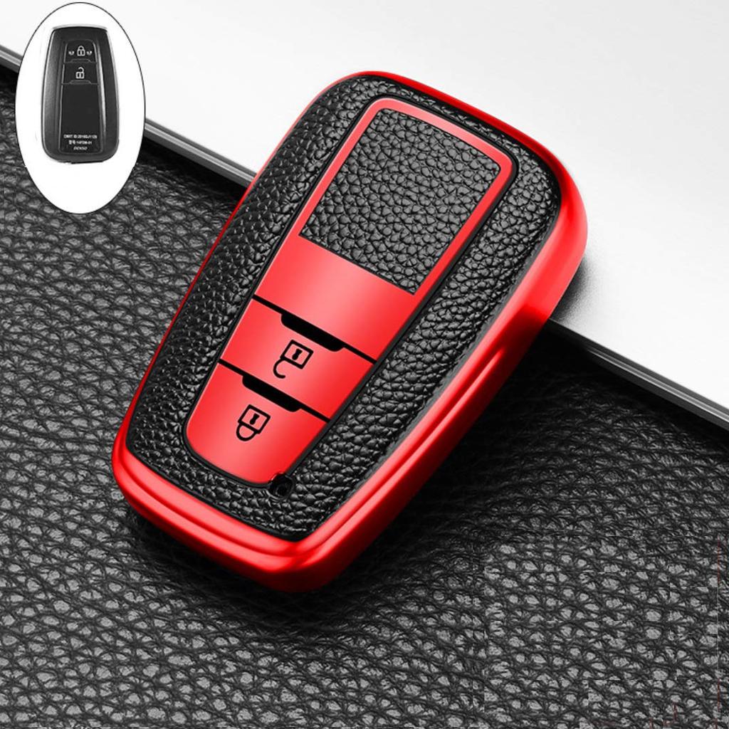 SANRILY Toyota Smart Key Case Key Cover Key Protection Key Holder New Crown 50 Series Prius 70 Camry Land Cruiser Prado 150 Late Model Specially