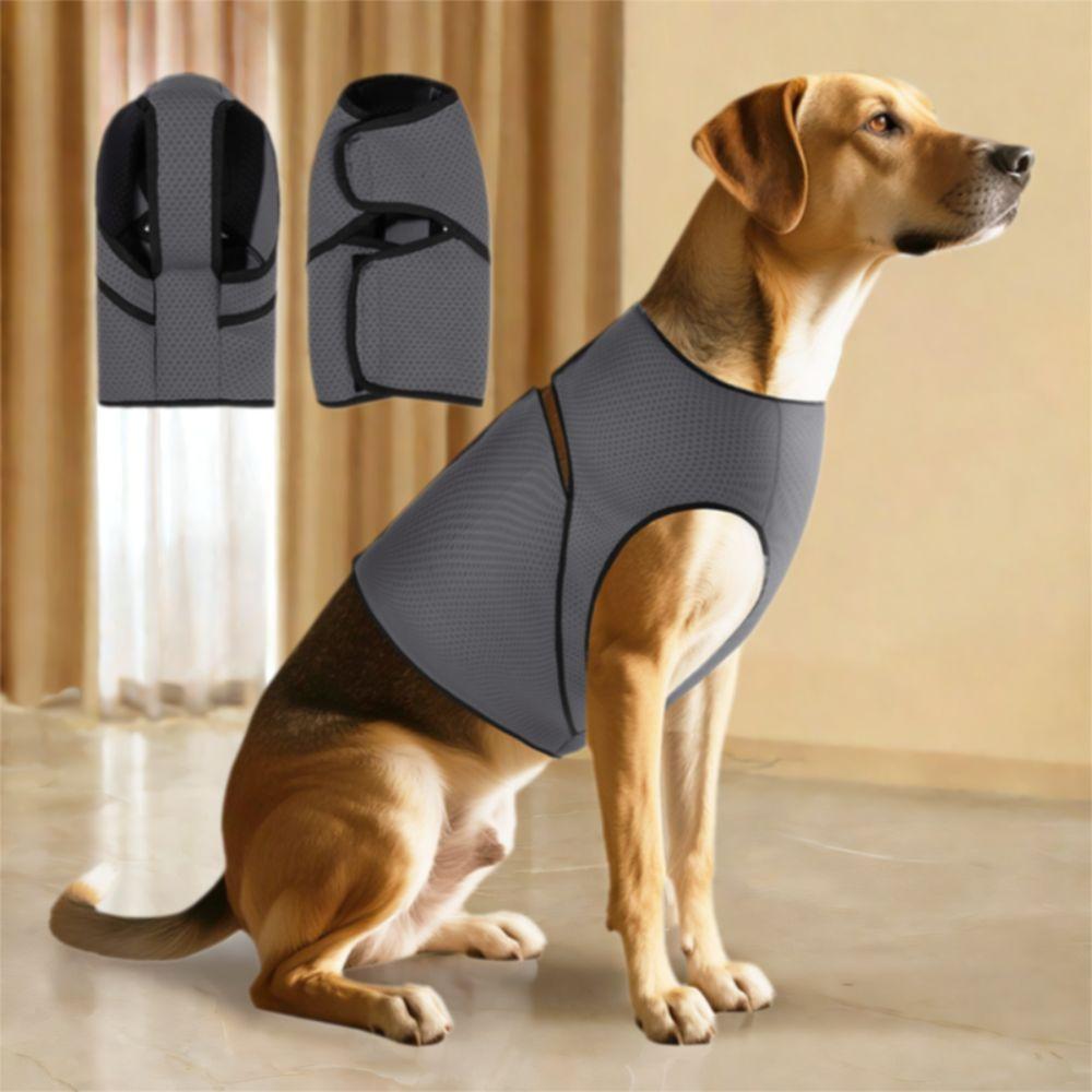 Breathable Pet Calming Shirt Adjustable Dog Chest Back Clothing Dog Anxiety Vest  Travel
