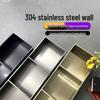 304 Stainless Steel Recessed Bathroom TV Niche - Custom Metal Finish Inset Storage Shelf