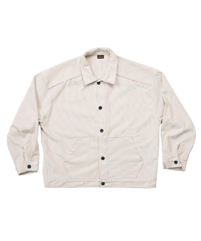 Stage Name 8W Corduroy Kangaroo Pocket Trucker Jacket_Cream Beige