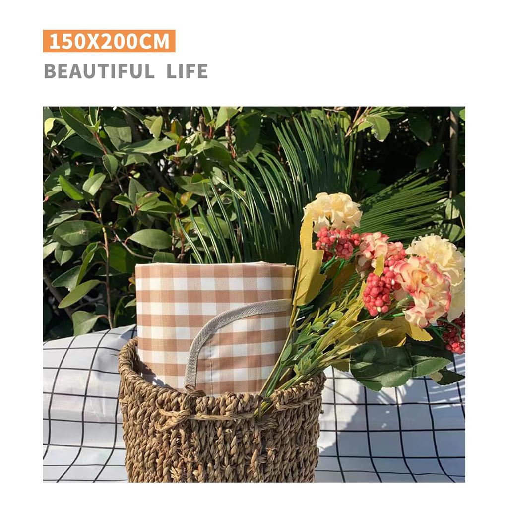 SCIVEI Leisure Sheet, Picnic Mat, Large Size, 150x200cm, For 3 To 6 People, Foldable, Waterproof, Moisture Proof, Compact Storage, Lightweight,