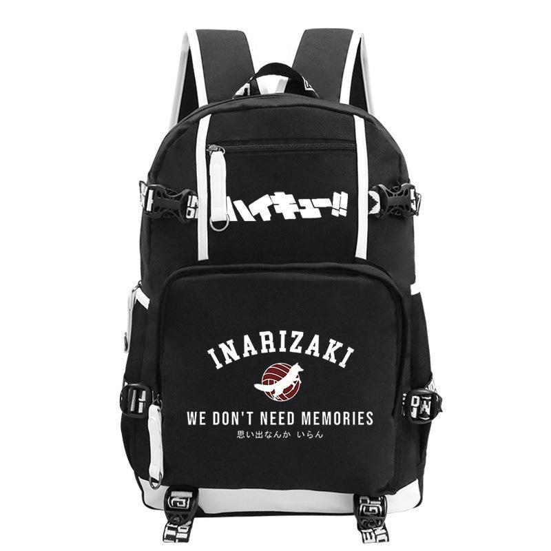 Japanese Cartoon Print Teen Student Schoolbag Outdoor Leisure Large Capacity Travel Backpack