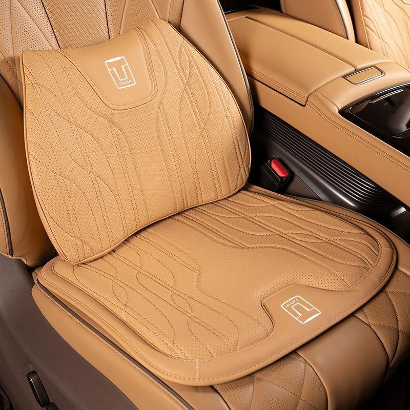 All-Season Car Interior Set: Fits Tank 300 Headrests & Tank 500 Seat Cushions, Includes Lumbar Supports, One-Piece Breathable Design.