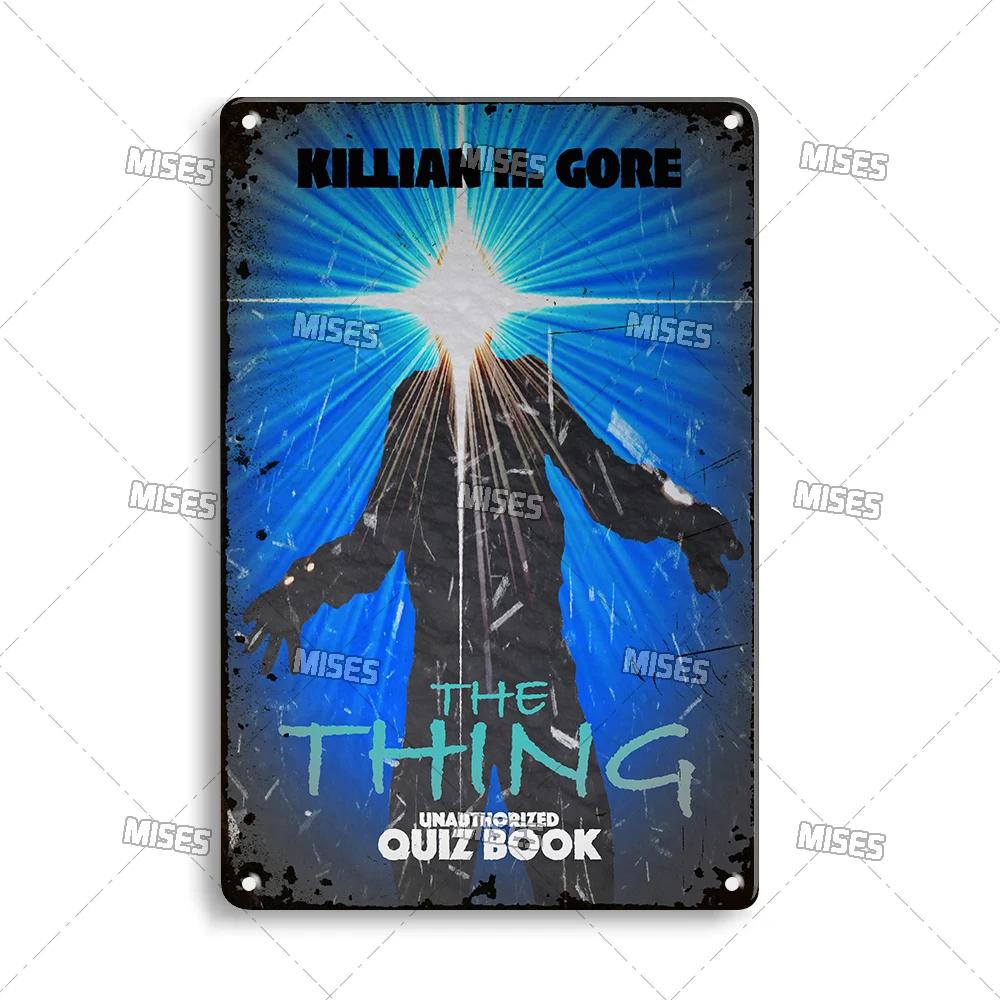 MISES Movie The Thing Metal Plaque Industrial Decor Metal Sign Vintage Metal Tin Sign Bar Home Metal Poster Old Decorative Plate