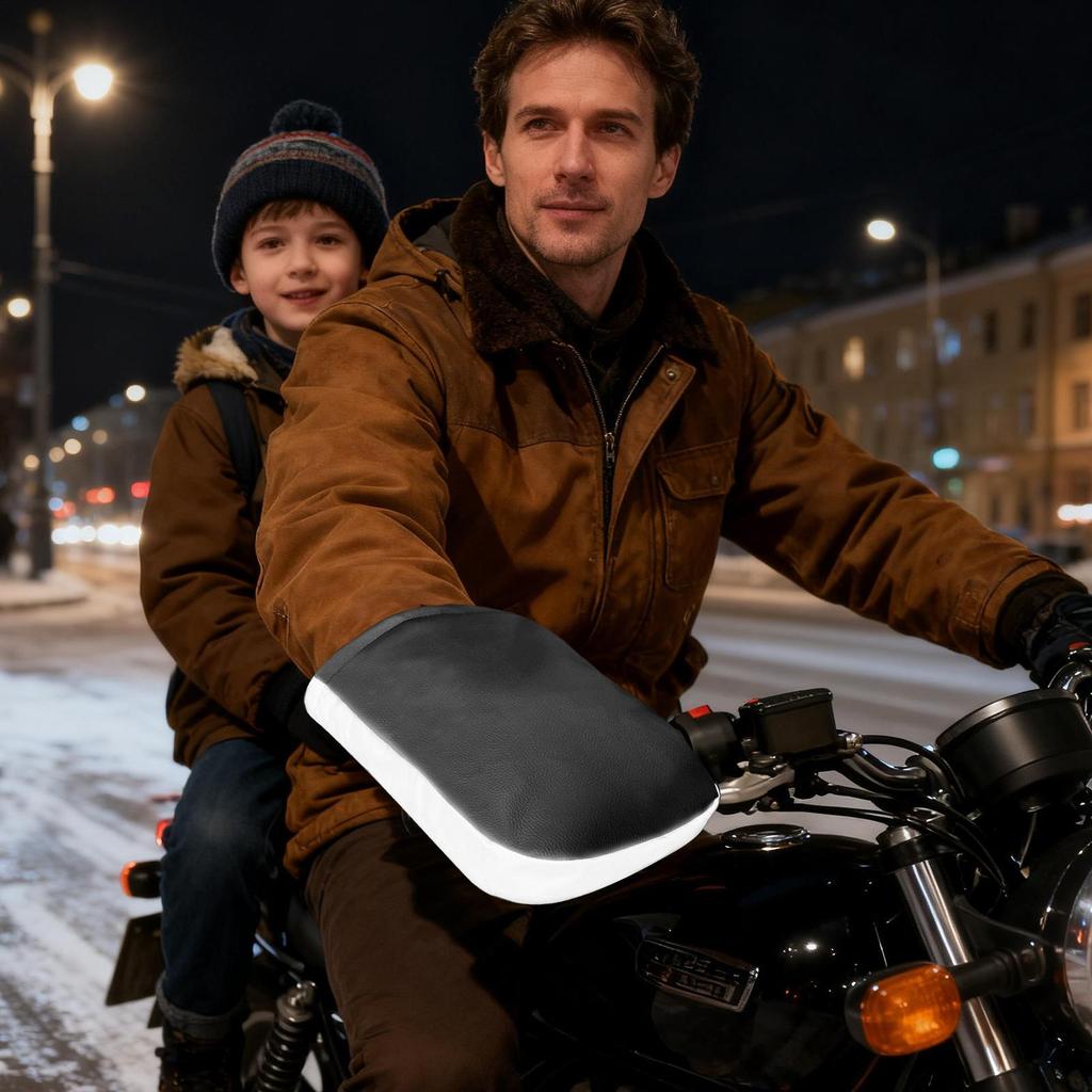 Winter Motorrad Lenkerhandschuhe Regendicht Motorrad Heizzubehör Winddicht Dreirad Lenkerfäustlinge Für Roller