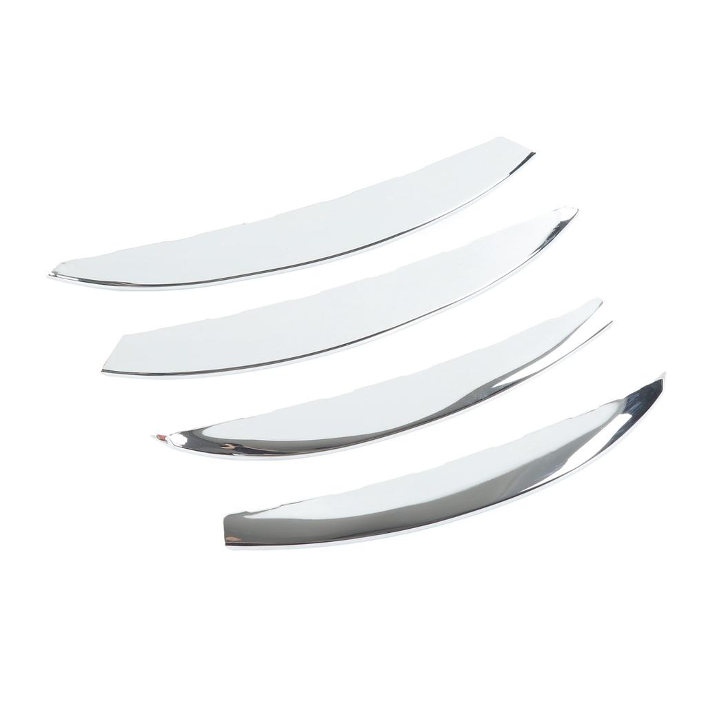 4 Pcs Front Fog Light Grille Trim Eyelid Eyebrow Wind Knife Strip Replacement for Mercedes?Benz