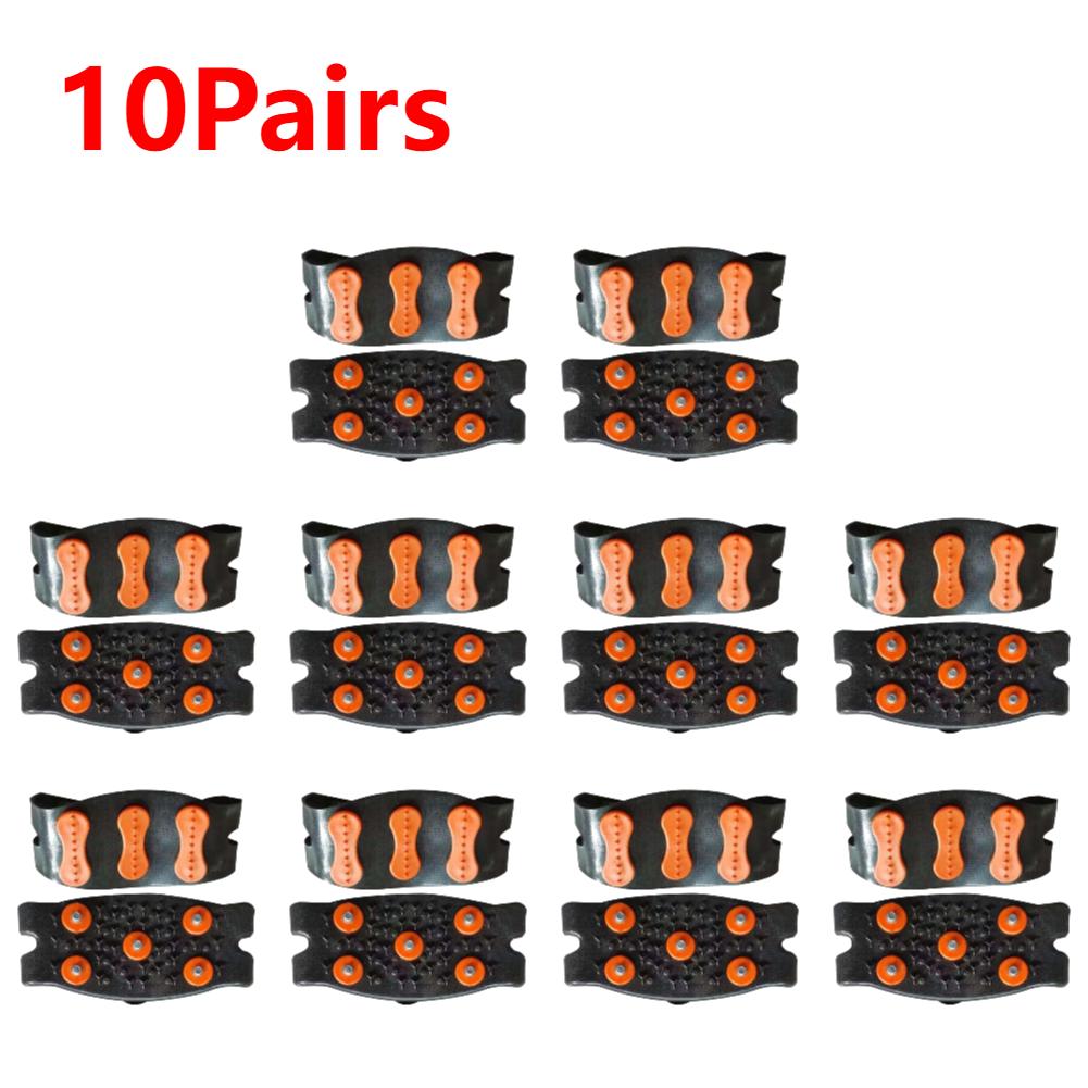 5 Stud Climbing Crampons Anti Slip Gripper Unisex Shoe Spikes Lightweight Foldable Extreme Mountain Climbing Traction Gear