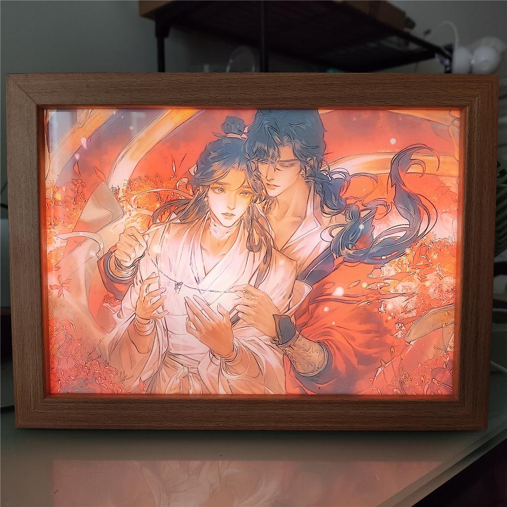 Heaven Official's Blessing Painting Lamp Tian Guan Ci Fu Night Light for BL Fans