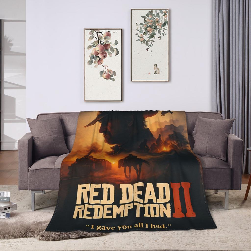 Red Dead Redemption 2  Blankets Quality Soft Warm  Bedding Throws Winter Girls Boys Home Decor Pattern Bedspread