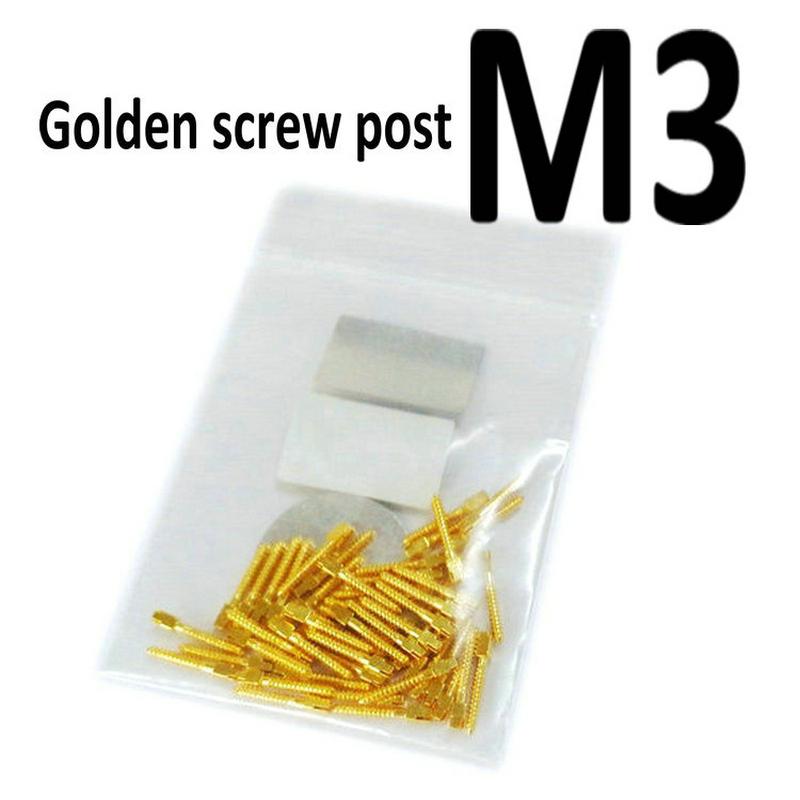 Dental Golden Plated Screw Post 50Pcs Bag High Quality Dentist Tool for Dental Restoration