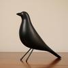 Resin Craft Bird Figurine Statue Office Ornaments Sculpture Home Decoration Accessories Bird Sculpture Black