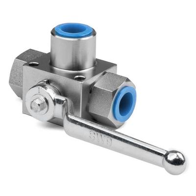 OEM 316 Stainless Steel 3-Way Ball Valve 1/4 BSPP 500 Bar for Multi-Fluid Systems – Industrial Grade