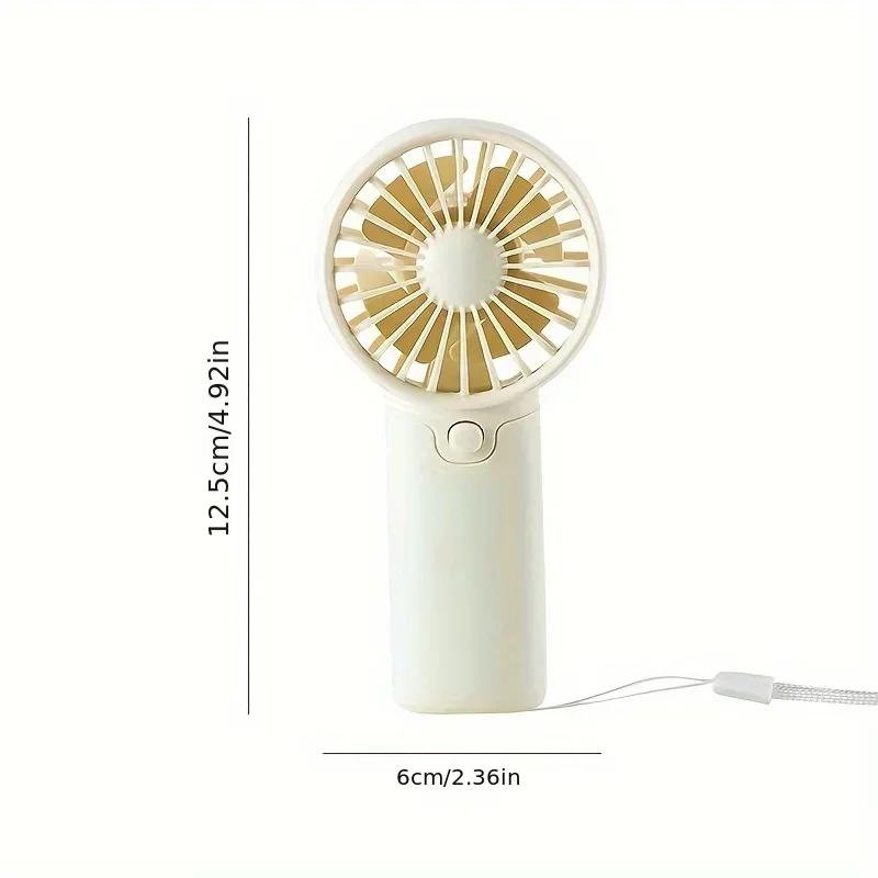 Cute Mini Fan Portable Handheld Fan Lightweight Handy Fan Pocket Low Noise Small Electric Fan for Student Gift Outdoor Fan 2025