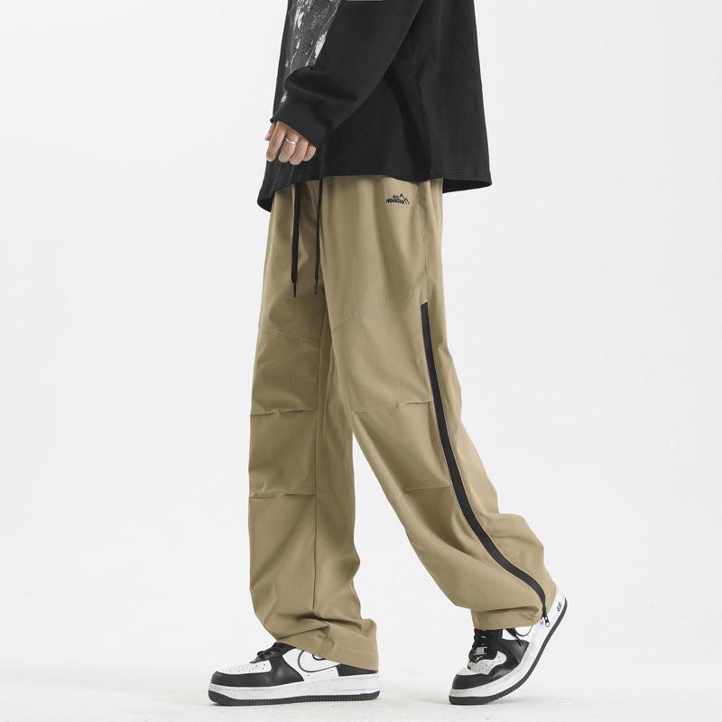 Men's high street overalls men's spring and autumn new trend straight loose casual charging trousers