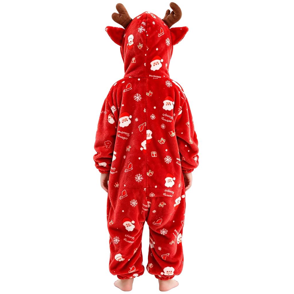 Tuta Calda in Flanella con Design Animale per Bambini Piccoli, Maschi e Femmine
