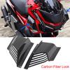 2 unidades de fibra de carbono com aparência de motocicleta winglet aerodinâmico spoilers de carenagem lateral