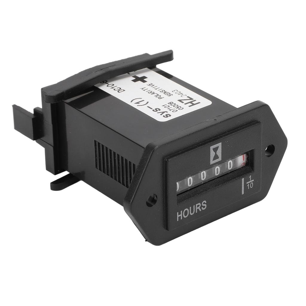 Mechanischer Betriebsstundenzähler DC10 bis 80V Wasserdicht für Motor Generator Boot Motorcross Motor LKW Traktor