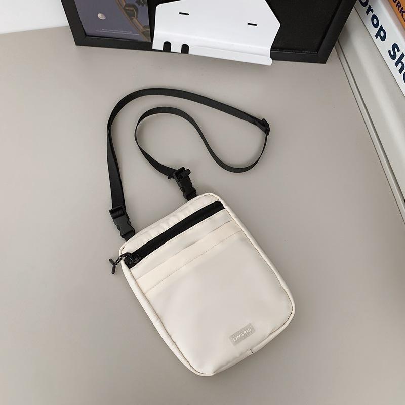 

Couple trendy brand mobile phone bag casual mini small bag boys shoulder messenger bag functional sports small backpack women белый