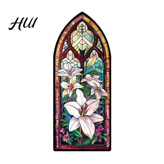 Gift for Book Lovers Stained Glass Flower Bookmark, Floral Acrylic Suncatcher Lightweight Bookmark Plant Page Marker, Gifts Bookish, Women Dreamy