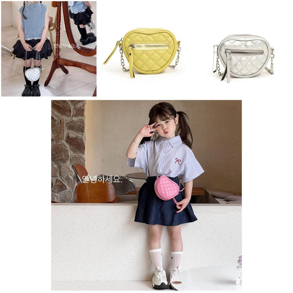 Kinderen Liefde Hart Ketting Crossbody Tas Met Pu Materiaal Voor Peuters Dagelijks Gebruik