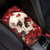 Dreaweet Stylish Spider Web Printed Black Car Center Console Armrest Cushion Cover Pad Soft Car Armrest Seat Box Cover Protector Auto Car Interior