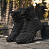 Popular direct sales new off-road training hiking combat comfortable wear-resistant thick-soled military boots hiking shoes
