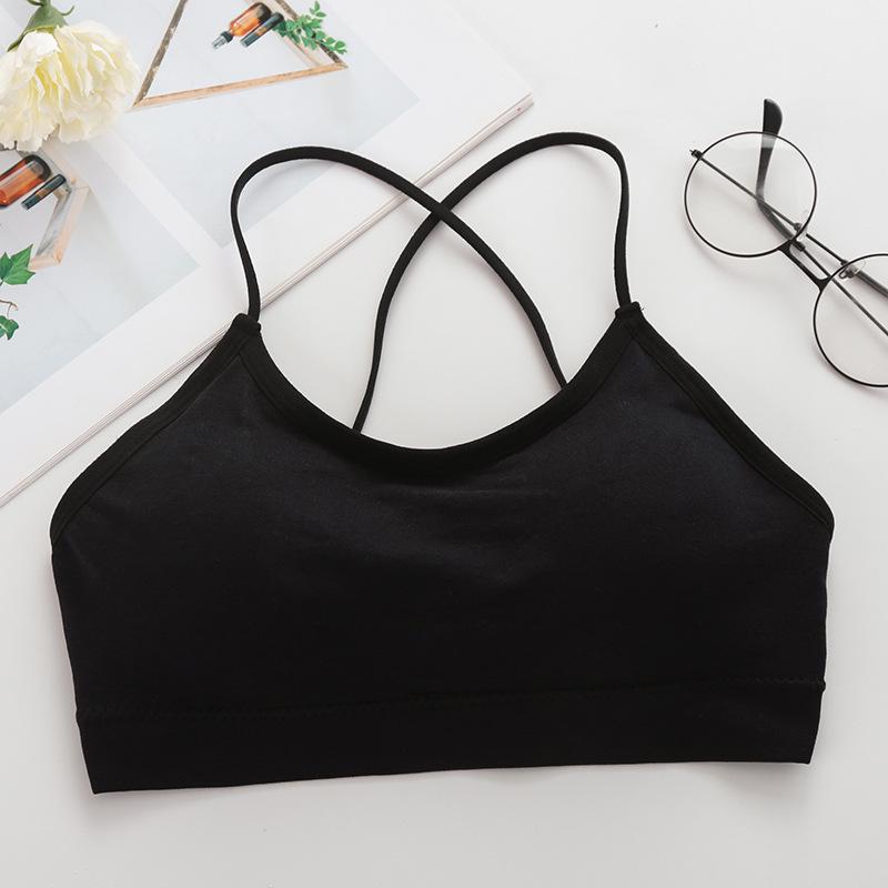 Summer Cross-Strap Backless Padded Tank Bralette