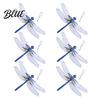 Dragonfly Garden Art Accessory 3D Simulation Outdoor Fake with Keychain Artificial Decoration Insect Model for Yard Courtyard Patio Flower Beds