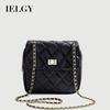 Fashion Ladies Casual Chain Bag Black White Optional