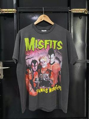 Misfits Band Black Short Sleeve Cotton Unisex Tshirt For Men Women S-5XL Unisex T-Shirt