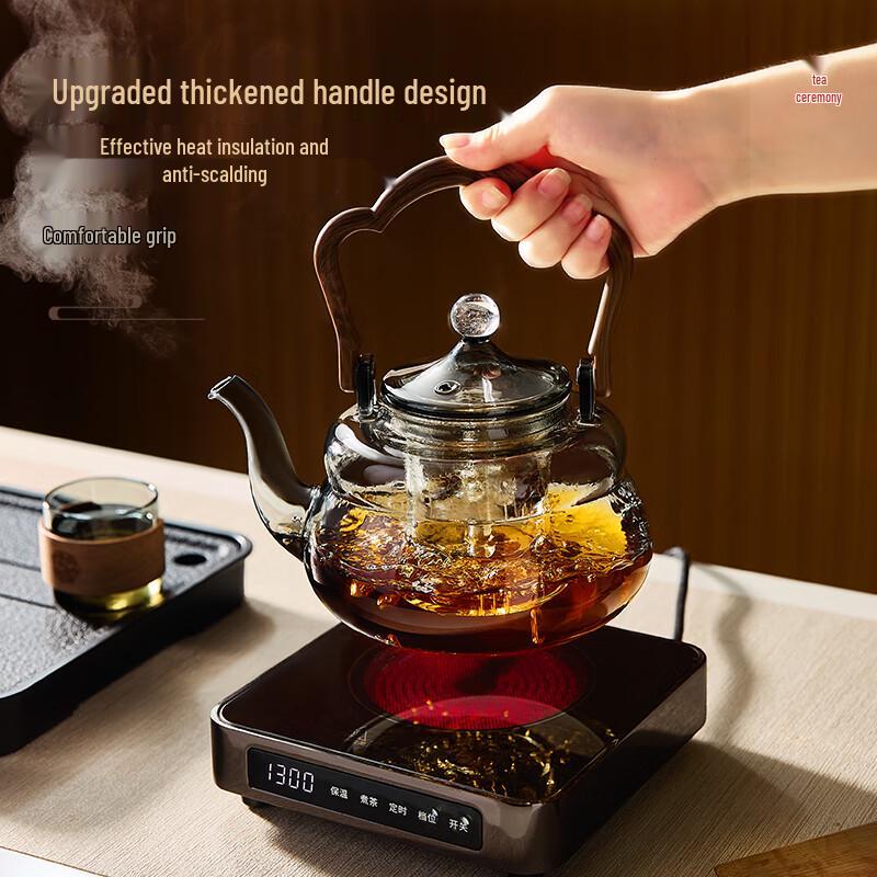 High Borosilicate Glass Steaming & Boiling Teapot
