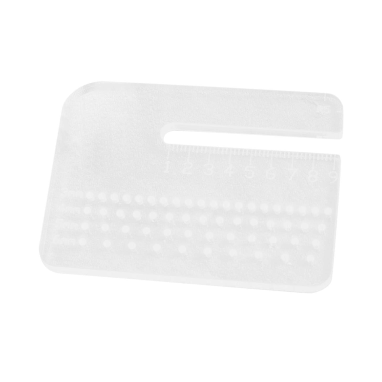 

Thickening Multifunctional Cutting Tool Home Acrylic Rounded Cutting Distance Ruler Transparent Cutting Handmade Leather Tool